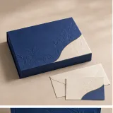 Custom silk scarf packaging — Magnetic book box — Closed set