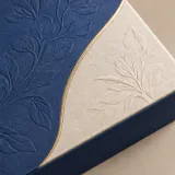 Custom silk scarf packaging — Magnetic book box — Material & finish