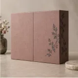 Custom anniversary gift packaging — Double-door box — Side / rear