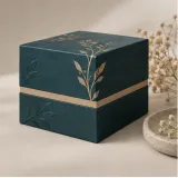 Custom boutique accessory packaging — Shoulder-neck box — Side / rear