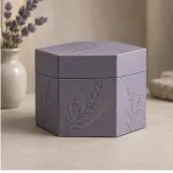 Custom partner appreciation gift packaging — Hexagonal lift-off box — Side / rear