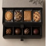 Custom brand launch kit packaging — Two-drawer box — Product & insert