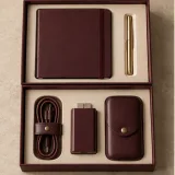 Custom employee onboarding kit packaging — Two-tier lift-off box — Product & insert