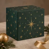Custom four-drawer christmas gift cabinet packaging — Four-drawer rigid cabinet — Side / rear