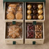 Custom four-drawer christmas gift cabinet packaging — Four-drawer rigid cabinet — Product & insert