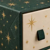Custom four-drawer christmas gift cabinet packaging — Four-drawer rigid cabinet — Material & finish
