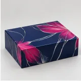 Custom makeup launch kit packaging — Collapsible magnetic rigid box — Side / rear
