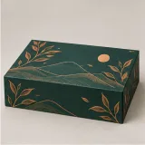 Custom tea tin pairing packaging — Collapsible magnetic rigid box — Closed set
