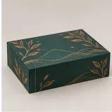 Custom tea tin pairing packaging — Collapsible magnetic rigid box — Side / rear