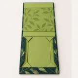 Custom matcha ceremony kit packaging — Collapsible magnetic rigid box — Unfolded / flat-pack