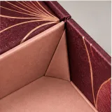 Custom chocolate selection packaging — Collapsible magnetic rigid box — Material & finish