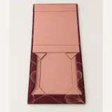 Custom chocolate selection packaging — Collapsible magnetic rigid box — Unfolded / flat-pack