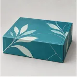 Custom wellness bottle duo packaging — Collapsible magnetic rigid box — Closed set