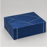 Custom watch and strap set packaging — Collapsible magnetic rigid box — Side / rear