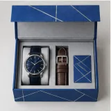 Custom watch and strap set packaging — Collapsible magnetic rigid box — Product & insert