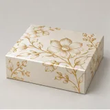Custom wedding keepsake set packaging — Collapsible magnetic rigid box — Closed set