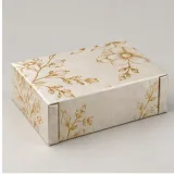 Custom wedding keepsake set packaging — Collapsible magnetic rigid box — Side / rear