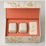 Custom wedding keepsake set packaging — Collapsible magnetic rigid box — Product & insert