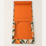Custom cookie gift selection packaging — Collapsible magnetic rigid box — Unfolded / flat-pack
