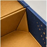 Custom mooncake quartet packaging — Collapsible magnetic rigid box — Material & finish