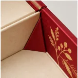 Custom festive food hamper packaging — Collapsible magnetic rigid box — Material & finish