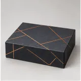 Custom executive notebook set packaging — Collapsible magnetic rigid box — Closed set