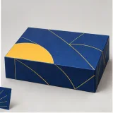 Custom employee welcome kit packaging — Collapsible magnetic rigid box — Closed set