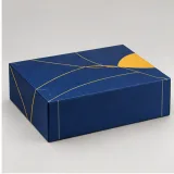 Custom employee welcome kit packaging — Collapsible magnetic rigid box — Side / rear