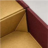 Custom wine gift presentation packaging — Collapsible magnetic rigid box — Material & finish