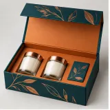 Candle gift duo — Collapsible magnetic rigid box