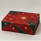 Custom christmas gift set packaging — Collapsible magnetic rigid box — Closed set