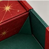 Custom christmas gift set packaging — Collapsible magnetic rigid box — Material & finish